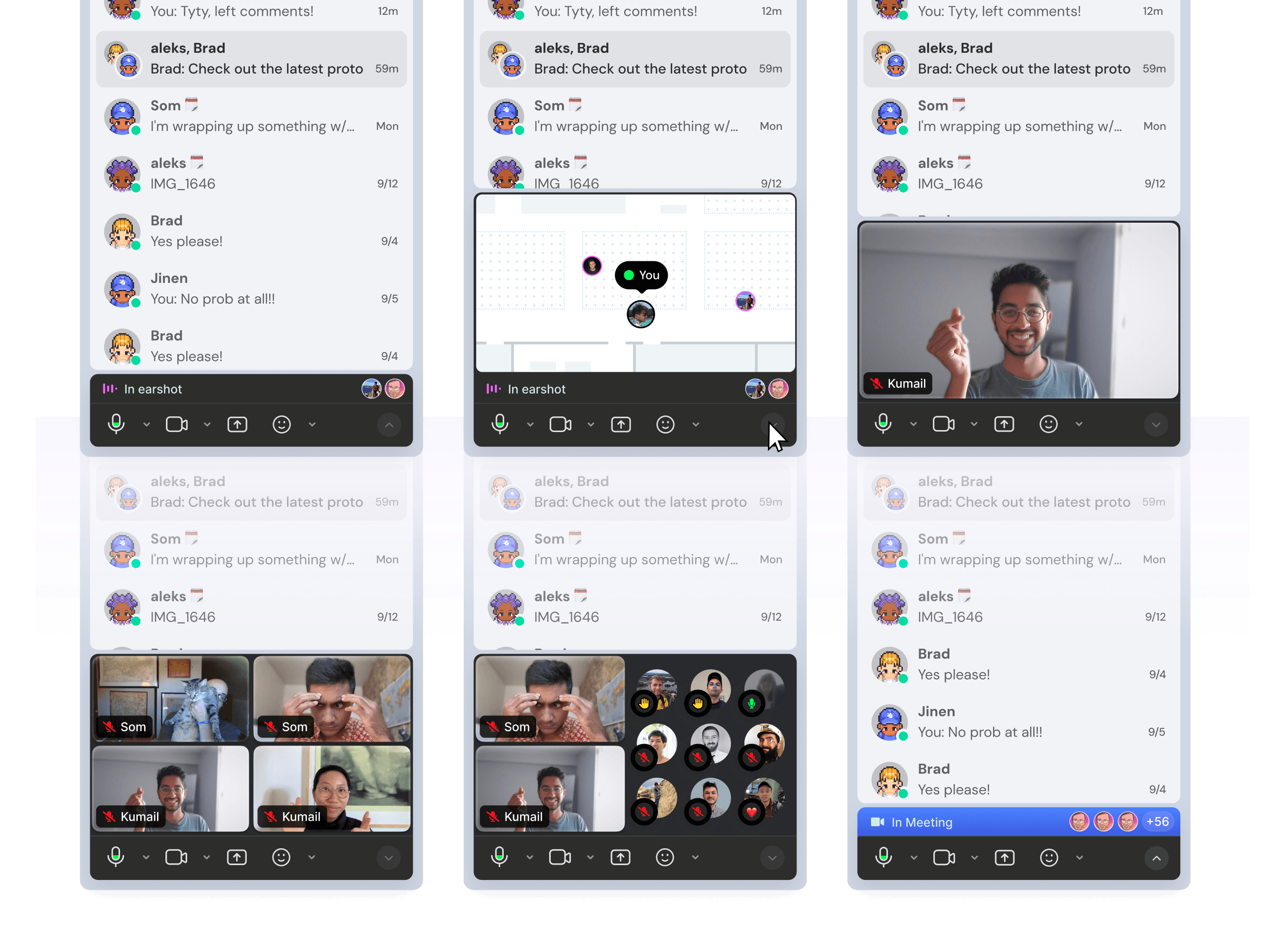 Meeting preview across chat, office and video